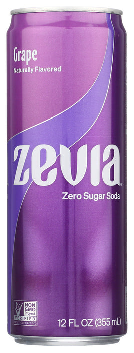 ZEVIA: Grape Soda, 12 fo