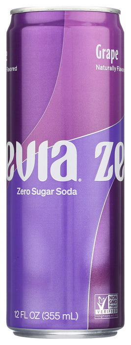 ZEVIA: Grape Soda, 12 fo