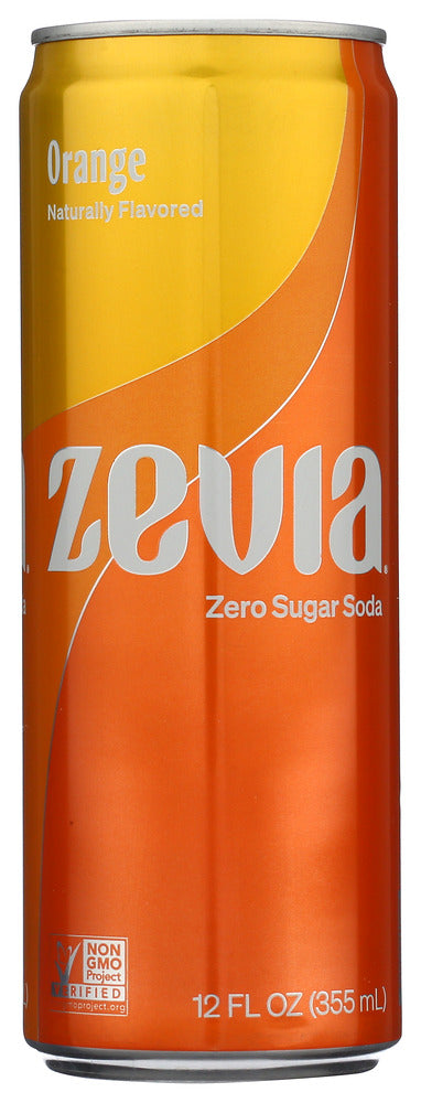 ZEVIA: Orange Soda, 12 fo