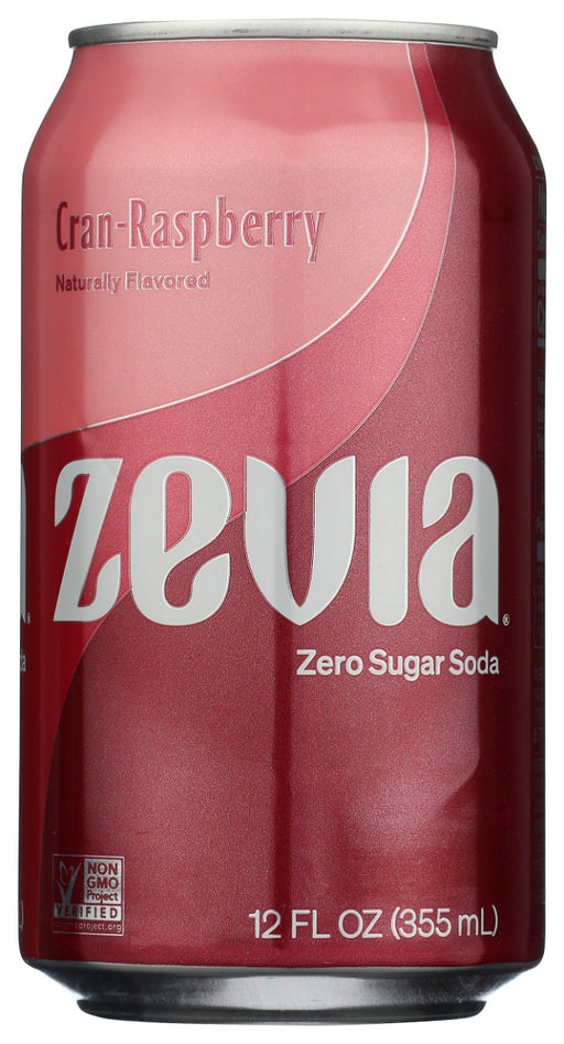 ZEVIA: Cran-Raspberry Zero Sugar Soda RTD 6pk, 72 fo