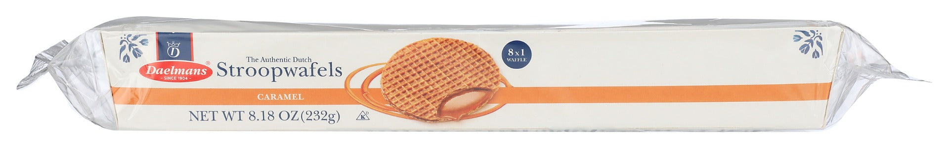 DAELMANS: Stroopwaffels Caramel Pk, 8 pc