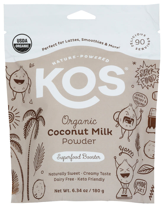 KOS: Superfood Ccnt Milk Pwdr, 6.3 OZ