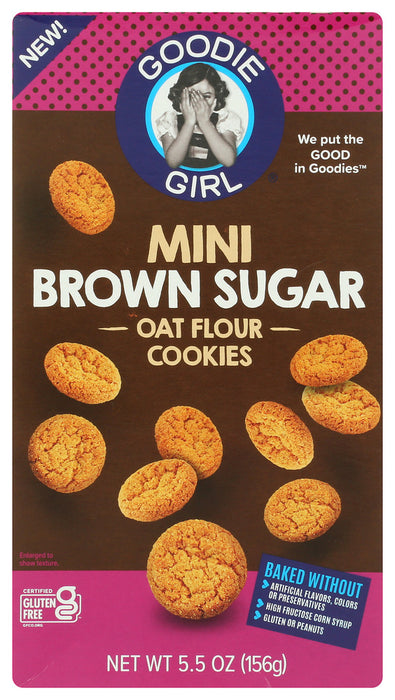 GOODIE GIRL: Cookies Mini Brown Sugar, 5.5 OZ - No Brand For Less 