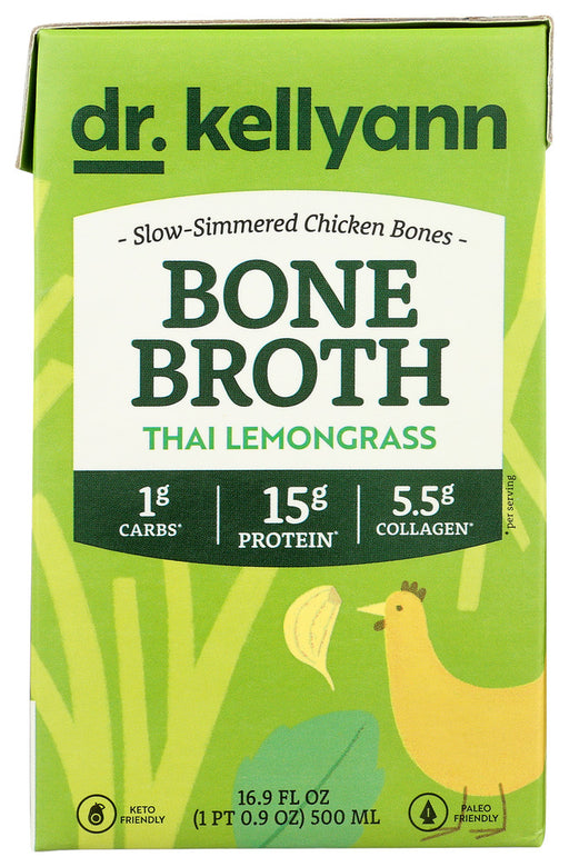 DR. KELLYANN: Bone Broth Lemongrass Thai, 16.9 fo - No Brand For Less 