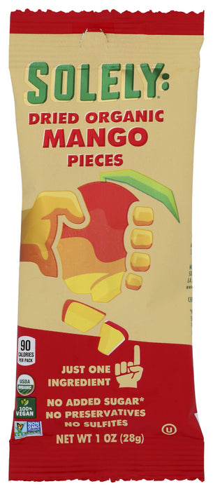 SOLELY: Dried Mango Pieces, 1 oz