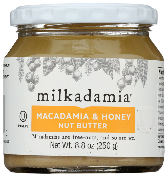 MILKADAMIA: Macadamia and Honey Nut Butter, 8.8 oz