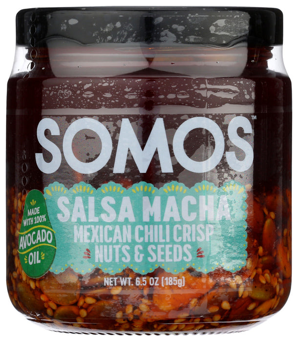 SOMOS: Salsa Macha W Nuts Seeds, 6.5 oz