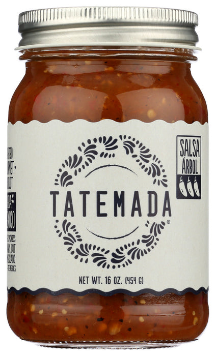 TATEMADA: Arbol Salsa, 16 oz