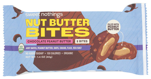 SWEET NOTHINGS: Chocolate and Peanut Butter Bar, 1.4 oz