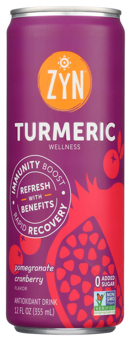 ZYN: Pomegranate Cranberry Turmeric Wellness Drink, 12 fo