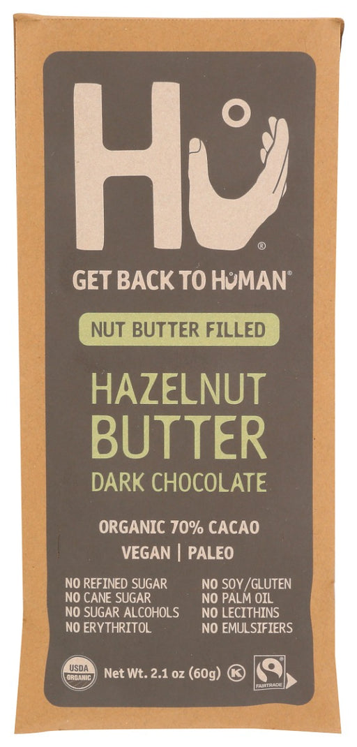 70% dark chocolate2.1 oz chocolate barsIngredients: organic fair-trade cacao, hazelnut, unrefined organic coconut sugar, organic fair-trade cocoa butter - contains less than 2% of almonds and cashewAllergy Statement: Contains almond, hazelnut, cashew and coconut. Produced on equipment which processes milk, eggs, soy, peanuts, other tree nuts and wheat