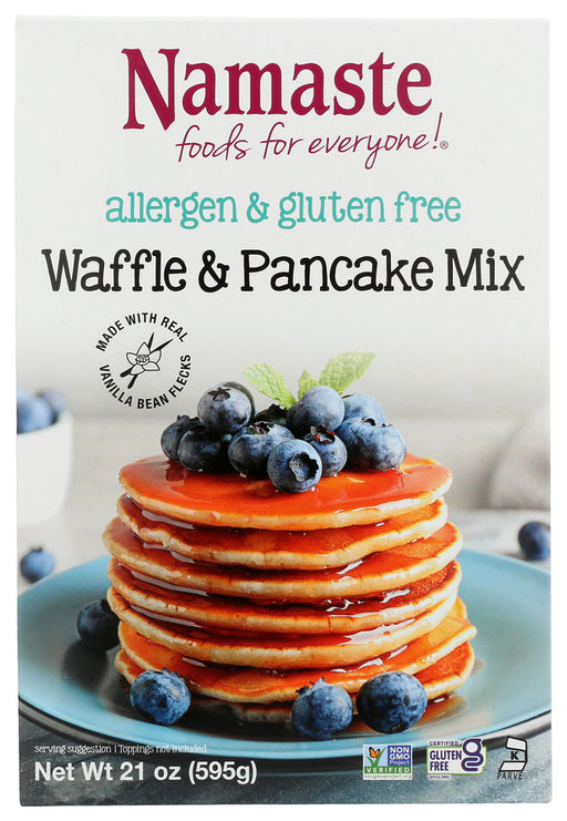 These waffles and pancakes are absolutely delicious! They win the taste test over any wheat waffle and pancake mix on the market. They are light and fluffy with a hint of pure vanilla. Top with fresh fruit and whipped cream or real maple syrup and indulge! Our Waffle &amp; Pancake mix is sugar-free, too!