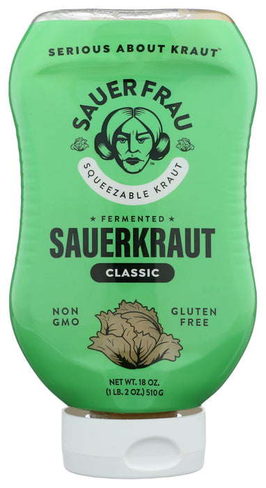 SAUER FRAU: Sauerkraut Classic Sqz, 18 oz