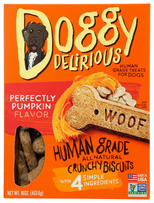 DOGGY DELIRIOUS: Dog Bone Pumpkin, 16 oz - No Brand For Less 