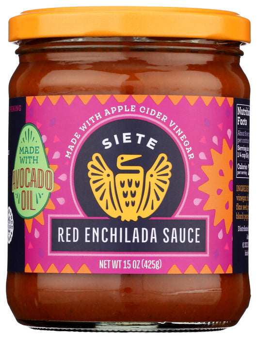 SIETE: Sauce Enchilada Red, 15 oz