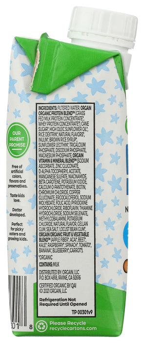 ORGAIN:  Healthy Kids Organic Nutritional Shake Vanilla, 8.25 oz