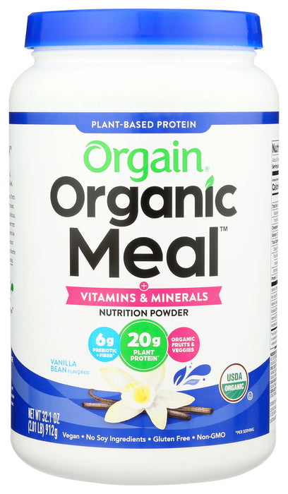 Orgain Organic Meal All-in-one Nutrition Vanilla Bean, 2.01 Lb