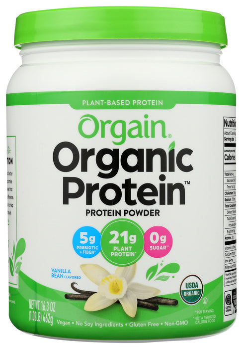 ORGAIN: Protein Powder Vanilla Bean, 1.02 lb