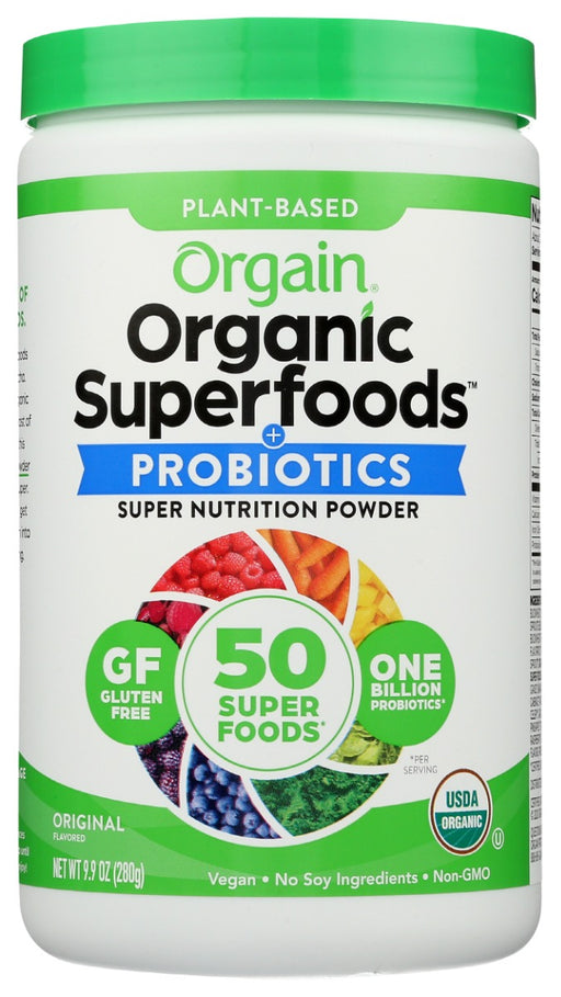 Supplement your diet with superfoods, antioxidants, and probiotics to help support digestive and gut health. Superfoods in this powder include beets, ginger, turmeric, wheatgrass, barley grass, spinach, broccoli, kale, acai, millet, amaranth, buckwheat, quinoa, chia, and flax.