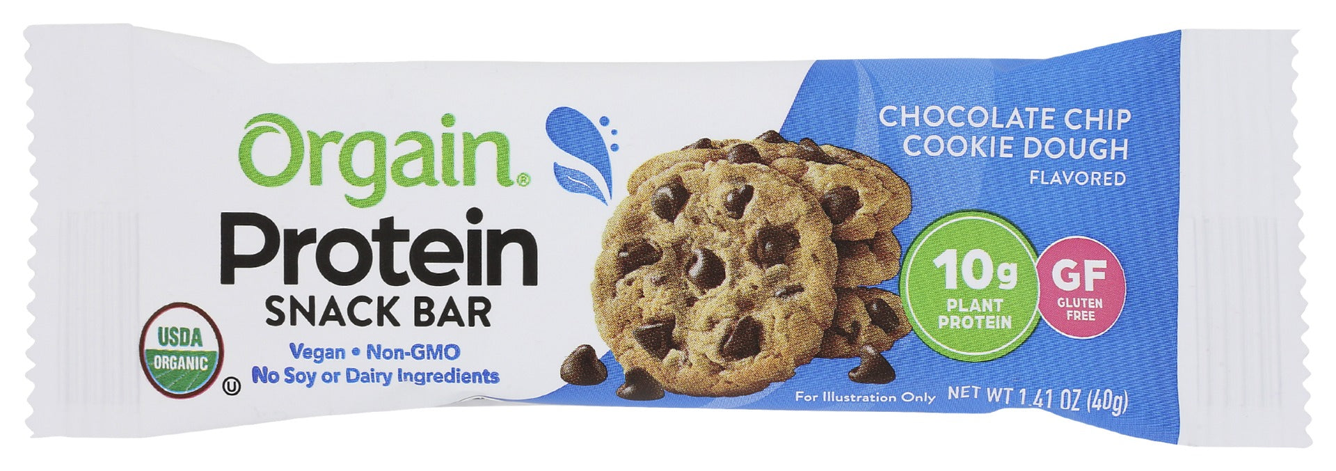 ORGAIN: Bar Protein Chocolate Chip Organic, 1.4 oz