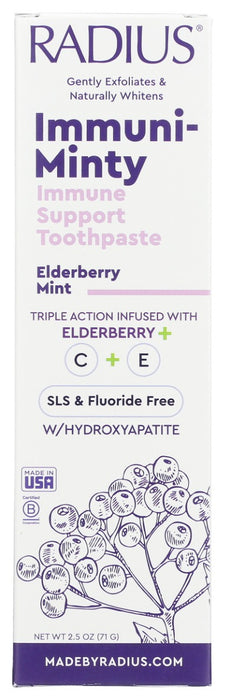 RADIUS: Immuni Minty Elderberry Mint Toothpaste, 2.5 oz