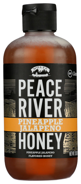 PEACE RIVER HONEY: Honey Pineapple Jalapeno, 12 OZ