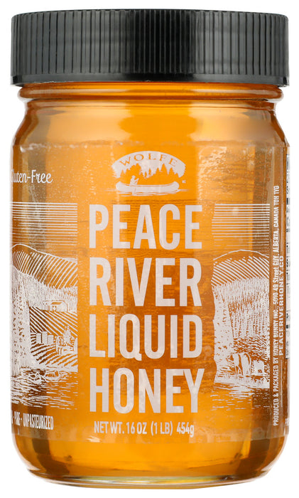 PEACE RIVER HONEY: Honey Liquid, 16 OZ