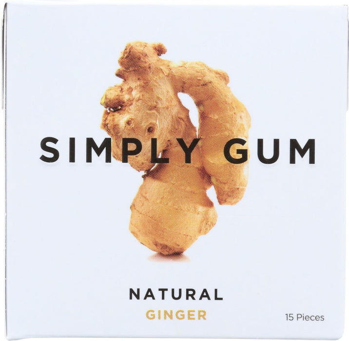 Our delicious Ginger gum contains all of the zest of fresh ginger with none of the synthetic plastic, flavors, or colors found in most conventional gum. 