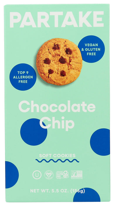 PARTAKE FOODS: Soft Baked Chocolate Chip Cookies, 5.5 oz