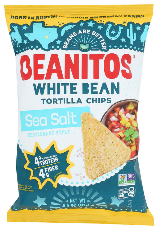 Beanitos White Bean Chips with Sea Salt Restaurant Style, 6 Oz