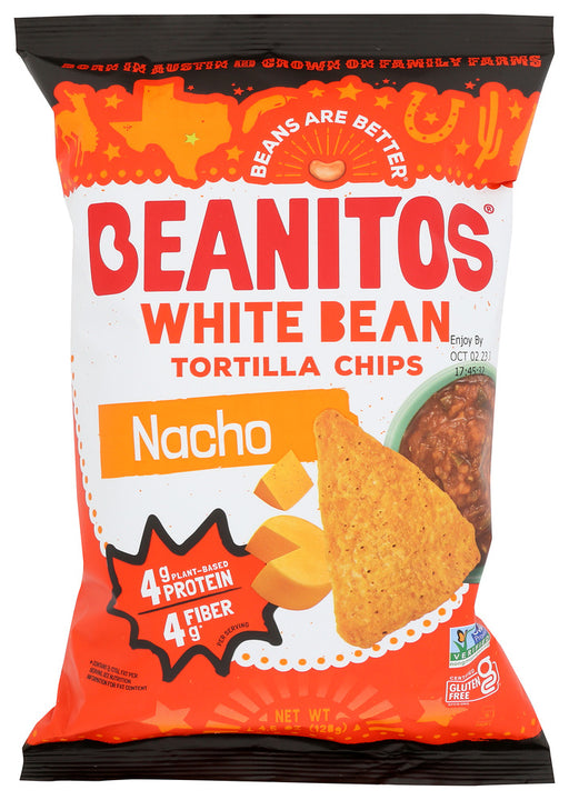 Beanitos White Bean Chips Nacho Cheese, 6 Oz