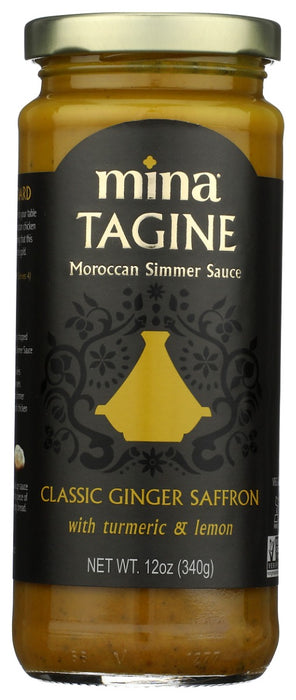 MINA: Tagine Moroccan Classic Saffron Simmer Sauce, 12 oz