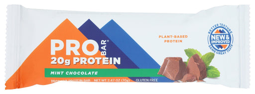 Whether you're fighting off mid-day hunger or  need an energy boost to aid in post-workout recovery, this Mint Chocolate protein bar is the ultimate way to get a nutritious 20g of plant-based protein and 7g of fiber in a delicious blend of chocolate and mint flavors. This reformulated blend has 20% less sugar and a soft texture and smooth, never gritty, mouthfeel, for a truly good-tasting protein bar that packs in protein and whole-food gooness.