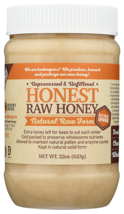 DESERT CREEK HONEY LLC: Honest Raw Honey, 22 fo