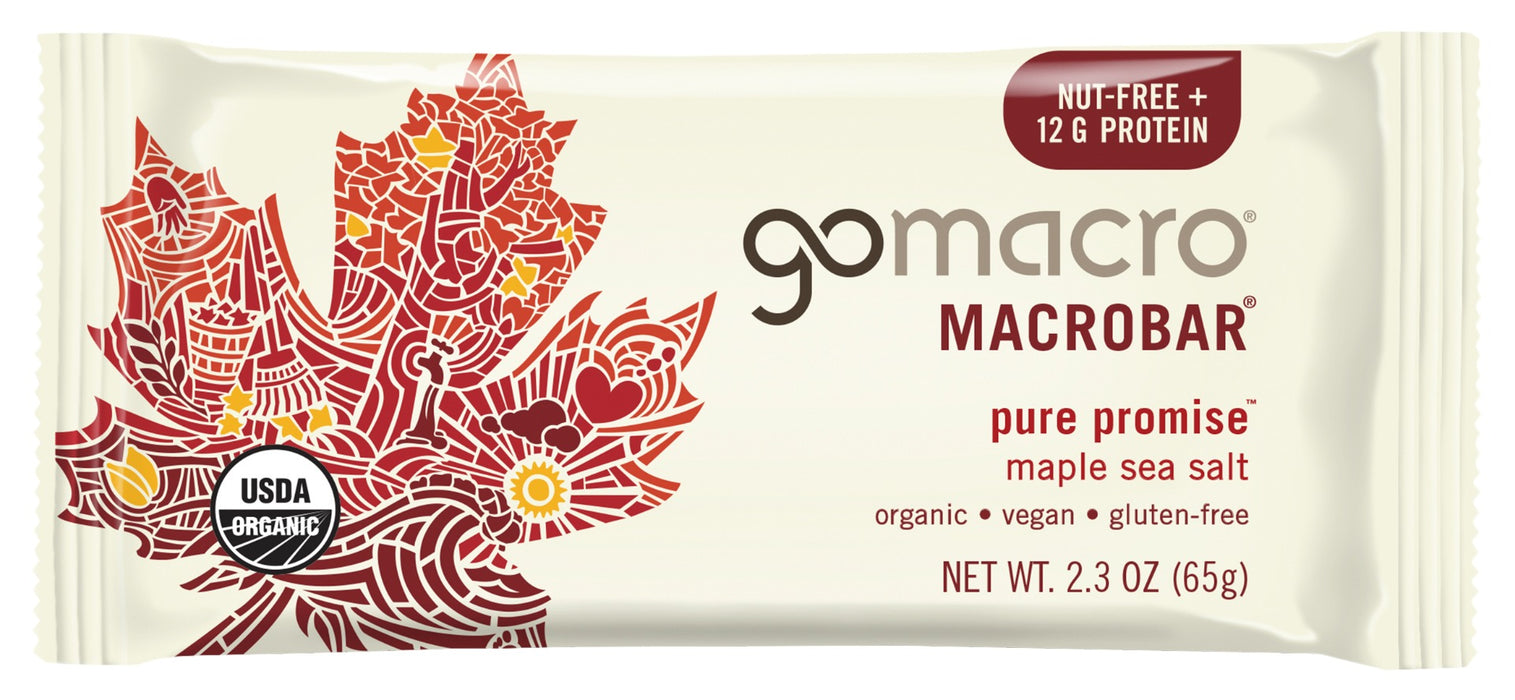 GOMACRO: Bar Macro Maple Sea Salt, 2.3 oz