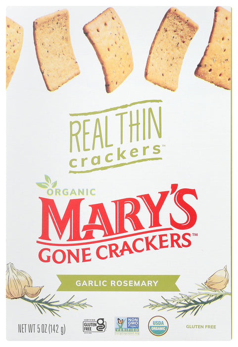 MARYS GONE CRACKERS: Cracker TH Garlic Rosemary Gluten Free, 5 oz