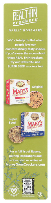 MARYS GONE CRACKERS: Cracker TH Garlic Rosemary Gluten Free, 5 oz