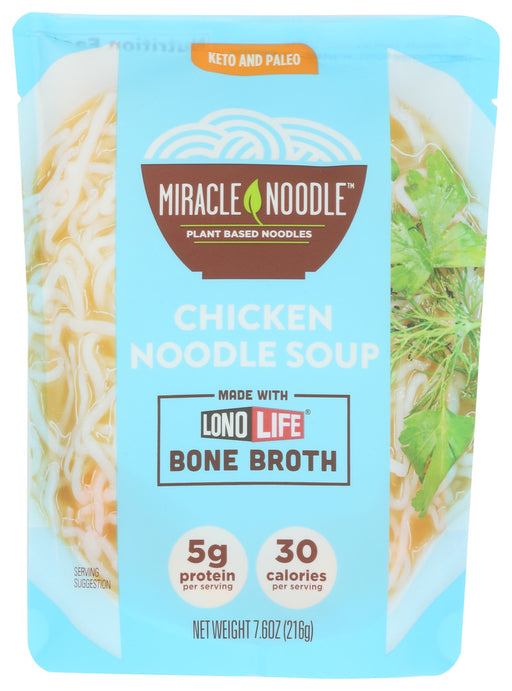 MIRACLE NOODLE: Bone Broth Chicken Noodle Soup, 7.6 oz