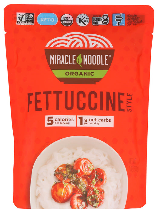 MIRACLE NOODLE: Ready To Eat Organic Fettuccine, 7 oz