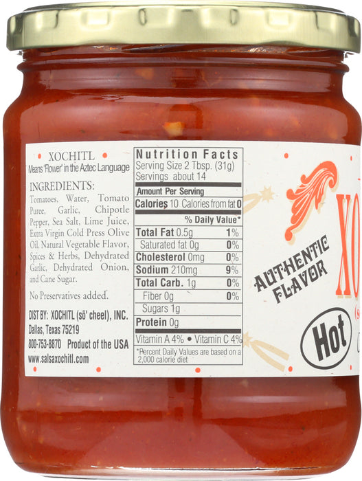 XOCHITL: Salsa Chipotle Hot, 15 oz