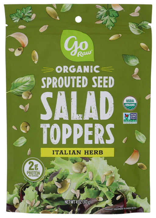 GO RAW: Italian Herb Sprouted Salad Toppers, 4 oz