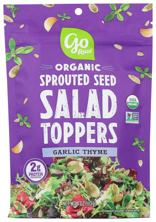 GO RAW: Garlic Thyme Sprouted Salad Toppers, 4 oz