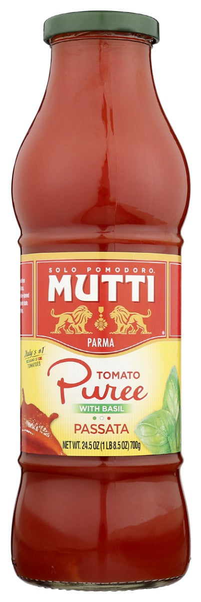 MUTTI: Tomato Puree With Basil Passata, 24.5 oz