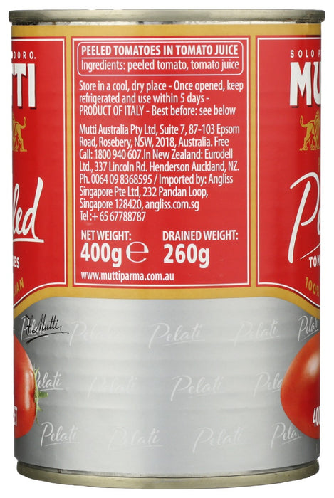 MUTTI: Peeled Tomatoes, 14 oz