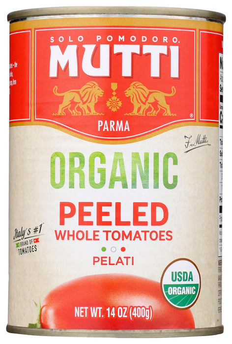 MUTTI: Tomatoes Whole Peeled Org, 14 oz