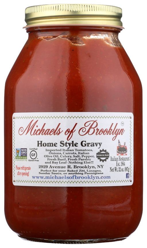 Michael's recipes have been handed down for generations, so you are truly tasting traditional, family-style Italian gravy when you eat Michael's of Brooklyn Home Style Gravy.