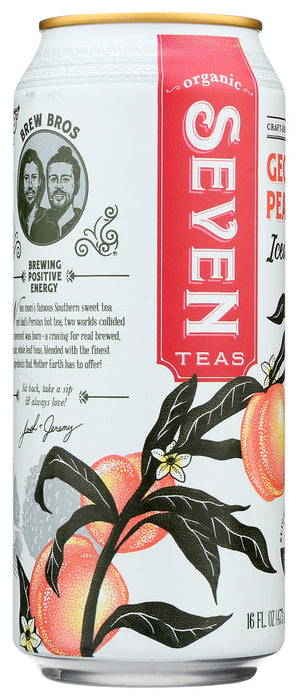 SEVEN TEAS: Georgia Peach Iced Tea, 16 fo