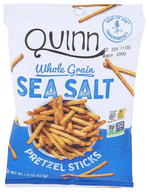 QUINN: Classic Sea Salt Sticks Pretzels Snack Bag, 1.5 oz