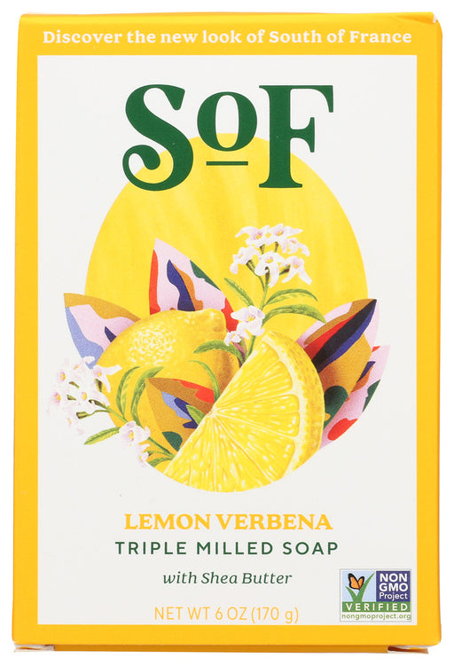 Our Lemon Verbena Bar Soap is infused with energizing lemon, lime and herbal notes that make you imagine sipping lemony drinks by the pool at a friend's sun-drenched beach house.