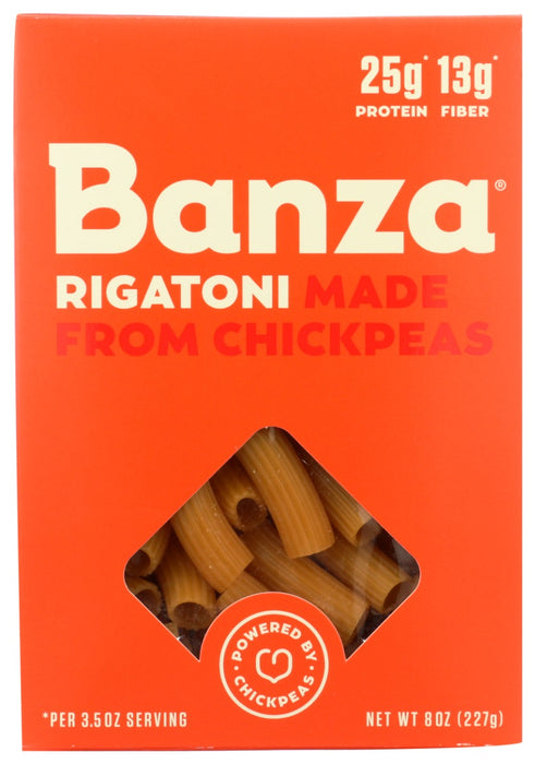 Chickpeas make delicious pasta! That's why we used them to create Banza. We took a household favorite and made it even better, turning the pasta you love into the pasta that loves you back.
With 2x the protein, 4x the fiber, and nearly half the net carbs, you can make every night pasta night!